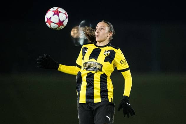 240130 Rusul Rosa Kafaji of Häcken during the UEFA Women s Champions League football match between Real Madrid and Häcken on January 30, 2024 in Madrid. Photo: Mathias Bergeld BILDBYRAN kod MB MB0845 fotboll football soccer fotball champions league real madrid häcken dam bbeng women kvinner Copyright: MATHIASxBERGELD BB240130MB052
