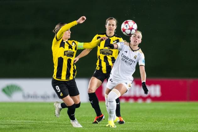 240130 Aivi Luik of Häcken during the UEFA Women s Champions League football match between Real Madrid and Häcken on January 30, 2024 in Madrid. Photo: Mathias Bergeld BILDBYRAN kod MB MB0845 fotboll football soccer fotball champions league real madrid häcken dam bbeng women kvinner Copyright: MATHIASxBERGELD BB240130MB111