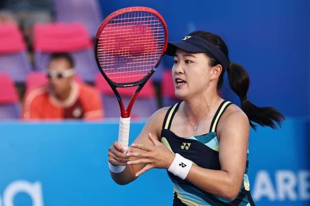Zhu Lin, CHN, during 2024 Thailand Open in Hua Hin, 30 01 2024; -