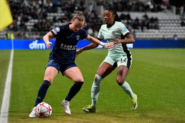 - Paris FC - Chelsea - 30 01 2024 - France Ile-de-France (region) Paris - Paris FC s players suffered a heavy defeat against Chelsea on Day 6 of Group D of the Champions League at the Stade Charlety on January 30, 2024.  JulienxMattiax xLexPictorium LePictorium_0288257