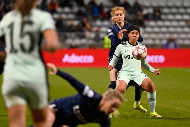 - Paris FC - Chelsea - 30 01 2024 - France Ile-de-France (region) Paris - Paris FC s players suffered a heavy defeat against Chelsea on Day 6 of Group D of the Champions League at the Stade Charlety on January 30, 2024.  JulienxMattiax xLexPictorium LePictorium_0288268