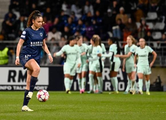 - Paris FC - Chelsea - 30 01 2024 - France Ile-de-France (region) Paris - Paris FC s players suffered a heavy defeat against Chelsea on Day 6 of Group D of the Champions League at the Stade Charlety on January 30, 2024.  JulienxMattiax xLexPictorium LePictorium_0288275