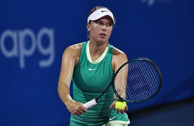 Linda Fruhvirtova, CZE, during 2024 Thailand Open in Hua Hin, 01 02 2024; -