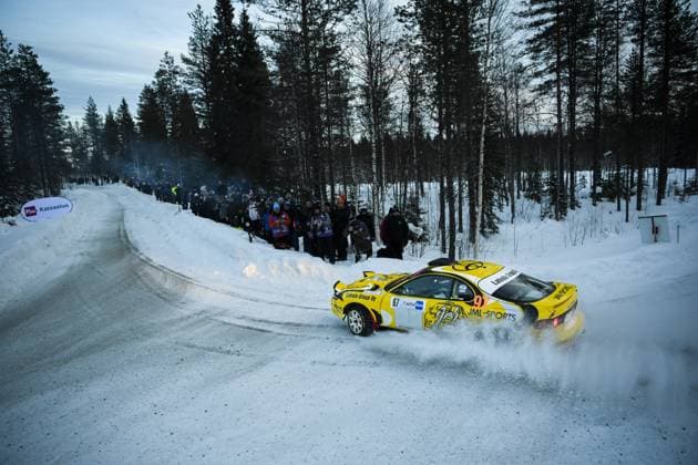 Sport Themen der Woche KW05 Sport Bilder des Tages Jari-Matti Latvala and co-driver Juho Hänninen during the the Siikakämä Kivalo stage of the traditional Arctic Lapland Rally in Rovaniemi, Finnish Lapland on Friday, 2nd February, 2024. Rovaniemi Finland LKFTVX20240202164520CJUW  Copyright: xJounixPorsangerx LKFTVX20240202164520CJUW