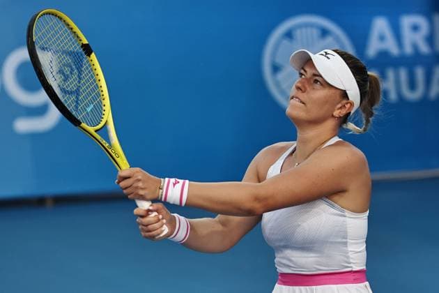 Dalma Galfi, HUN, during quarter-finals at 2024 Thailand Open in Hua Hin, 02 02 2024; -