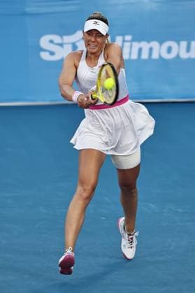 Dalma Galfi, HUN, during quarter-finals at 2024 Thailand Open in Hua Hin, 02 02 2024; -