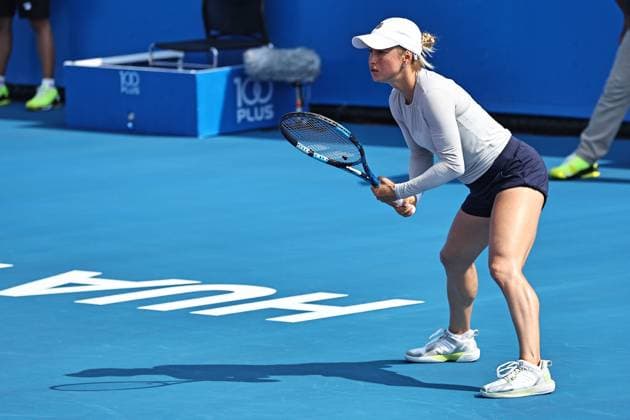 Yulia Putintseva, KAZ, during quarter-finals at 2024 Thailand Open in Hua Hin, 02 02 2024; -