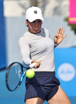 Yulia Putintseva, KAZ, during quarter-finals at 2024 Thailand Open in Hua Hin, 02 02 2024; -