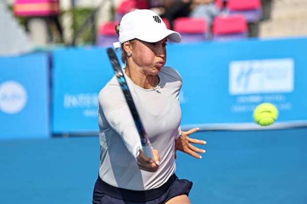 Yulia Putintseva, KAZ, during quarter-finals at 2024 Thailand Open in Hua Hin, 02 02 2024; -