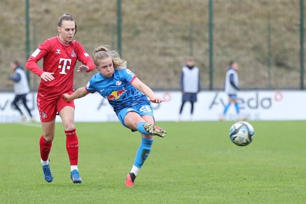 Bundesliga Frauen: RB Leipzig vs. 1. FC Köln, 03.02.24 Luca Maria Graf (26, RB Leipzig). Fussball, Google Pixel Frauen-Bundesliga, Saison 2023 2024, 12. Spieltag: RB Leipzig vs. 1. FC Köln am 03.02.24, RB-Akademie Cottaweg. DFB REGULATIONS PROHIBIT ANY USE OF PHOTOGRAPHS AS IMAGE SEQUENCES AND OR QUASI-VIDEO. Copyright: xBEAUTIFULxSPORTS JanxKaeferx
