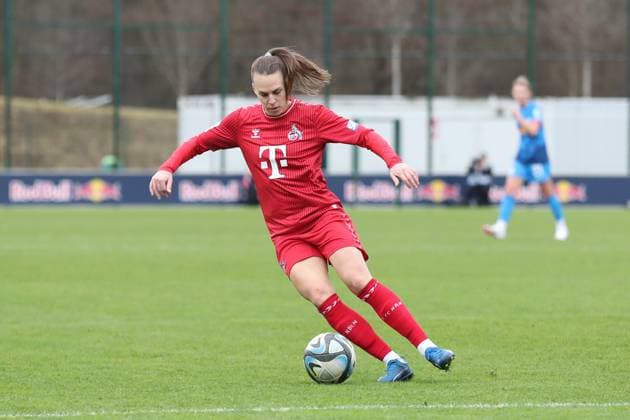 Bundesliga Frauen: RB Leipzig vs. 1. FC Köln, 03.02.24 Dora Zeller (19, 1. FC Köln). Fussball, Google Pixel Frauen-Bundesliga, Saison 2023 2024, 12. Spieltag: RB Leipzig vs. 1. FC Köln am 03.02.24, RB-Akademie Cottaweg. DFB REGULATIONS PROHIBIT ANY USE OF PHOTOGRAPHS AS IMAGE SEQUENCES AND OR QUASI-VIDEO. Copyright: xBEAUTIFULxSPORTS JanxKaeferx