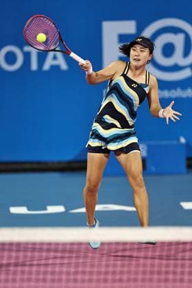 Zhu Lin, CHN, during semi-finals at 2024 Thailand Open in Hua Hin, 03 02 2024; -
