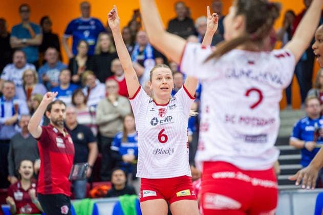 Antonia Stautz (SC Potsdam, 06) Allianz MTV Stuttgart - SC Potsdam, Volleyball Bundesliga, Frauen, VBL, Saison 2023 24, 03.02.2024, Stuttgart (SCHARRena), DEU Allianz MTV Stuttgart - SC Potsdam, Sport, Volleyball Bundesliga, Frauen, VBL, Saison 2023 24, 03.02.2024, Stuttgart (SCHARRena), DEU Stuttgart Copyright: xSandyxDinkelackerx EP_SDR