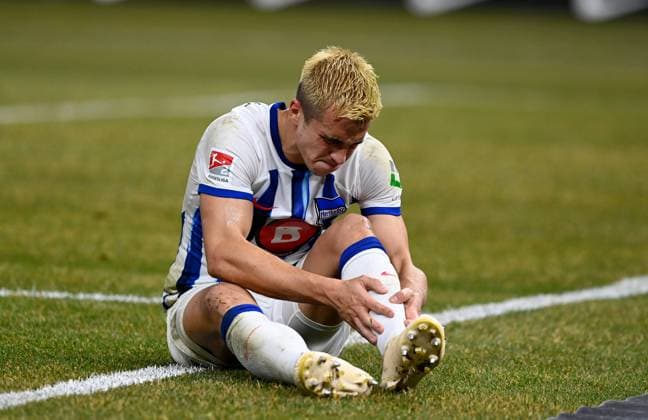 Fussball, Herren, Saison 2023 2024, 2. Bundesliga (20. Spieltag), Hertha BSC - Hamburger SV, Marc Oliver Kempf (Hertha BSC), 03.02. 2024,