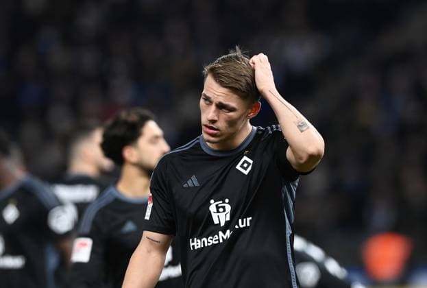 Fussball, Herren, Saison 2023 2024, 2. Bundesliga (20. Spieltag), Hertha BSC - Hamburger SV, Miro Muheim (HSV), 03.02. 2024,