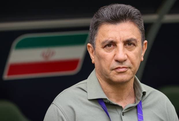 AL RAYYAN, QATAR - FEBRUARY 03: Amir Ghalenoei , head coach of Iran, looks on during the AFC Asian Cup Qatar 2023 Quarter-final match between Iran and Japan at Education City Stadium on February 3, 2024 in Al Rayyan, Qatar.  Copyright: xVCGx 111478046268