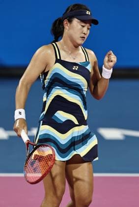 Zhu Lin, CHN, during semi-finals at 2024 Thailand Open in Hua Hin, 03 02 2024; -