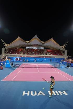 True arena during semi-finals at 2024 Thailand Open in Hua Hin, 03 02 2024; -