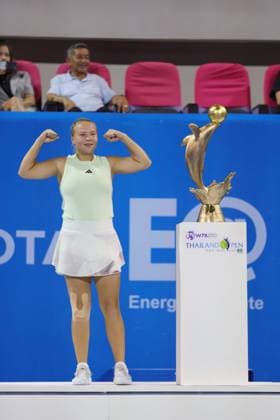 Diana Shnaider, RUS, after final at 2024 Thailand Open in Hua Hin, 04 02 2024; -