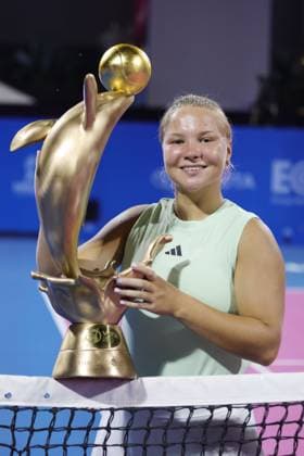 Diana Shnaider, RUS, after final at 2024 Thailand Open in Hua Hin, 04 02 2024; -
