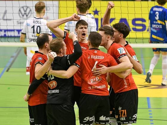 Jan Huber (TV Rottenburg 3), TV Rottenburg vs. SV Schwaig, Volleyball, 2. Bundesliga, Spieltag 16, Saison 2023-2024, 04.02.2024, TV Rottenburg vs. SV Schwaig, Volleyball, 2. Bundesliga, Spieltag 16, Saison 2023-2024, 04.02.2024 Rottenburg am Neckar Copyright: xEibner-Pressefoto FlorianxSchustx EP_FSU