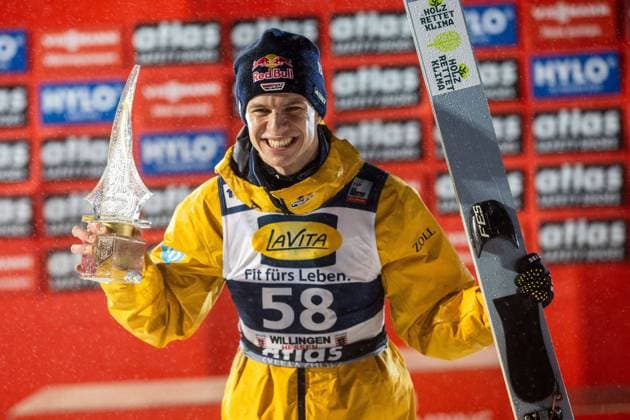 Bilder des Jahres 2024, Sport 02 Feburar Sport Themen der Woche KW05 Sport Bilder des Tages 1. Platz Andreas WELLINGER (Deutschland), Men Large Hill Individual, Weltcup Skispringen Herren Muehlenkopfschanze, 04. Februar 2024, Willingen (Upland) Hessen Deutschland, Nutzungshinweis: EIBNER-PRESSEFOTO Tel: 0172 837 4655 Weltcup Skispringen Willingen Deutschland am 04. Februar 2024 Willingen (Upland) *** 1 place Andreas WELLINGER Germany , Men Large Hill Individual, World Cup Ski Jumping Men Muehlenkopfschanze, 04 February 2024, Willingen Upland Hessen Germany, Usage note EIBNER PRESS PHOTO Tel 0172 837 4655 World Cup Ski Jumping Willingen Germany on 04 February 2024 Willingen Upland Copyright: xSocher xEibner-Pressefotox EP_EER