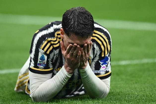Sport Themen der Woche KW05 Sport Bilder des Tages Db Milano 04 02 2024 - campionato di calcio serie A Inter-Juventus foto Daniele Buffa Image nella foto: Dusan Vlahovic 
