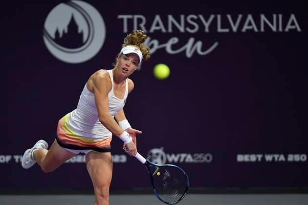 Sport Themen der Woche KW06 Sport Bilder des Tages Laura Siegemund V Nuria Parrizas Diaz - Transylvania Open 2024 Round Of 32 Laura Siegemund of Germany in action during her match against Nuria Parrizas Diaz of Spain At The Transylvania Open Qualifying Day 1: Women s WTA, Tennis Damen 250 Tournament In Cluj-Napoca, Romania, On February 5, 2024. Cluj-Napoca Romania  Copyright: xAlexxNicodimx originalFilename:nicodim-notitle240205_npEVb.jpg