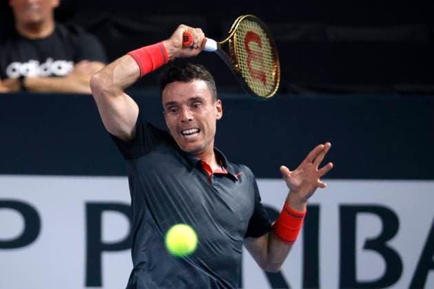 TENNIS OPEN 13 PHOTOPQR LA PROVENCE PENNANT Franck ; Marseille ; 05 02 2024 ; Tennis : OPEN 13 Provence 2024 au Palais des sports de Marseille Match Roberto BAUTISTA AGUT (ESP) (photo) vs Richard GASQUET (FRA) ATP, Tennis Herren Open 13 in Marseille, on February 05, 2024 Marseille Marseille France  Copyright: xPHOTOPQR LAxPROVENCE MAXPPPxPENNANTxFranckx 20240205PVL9117 20240205PVL9117