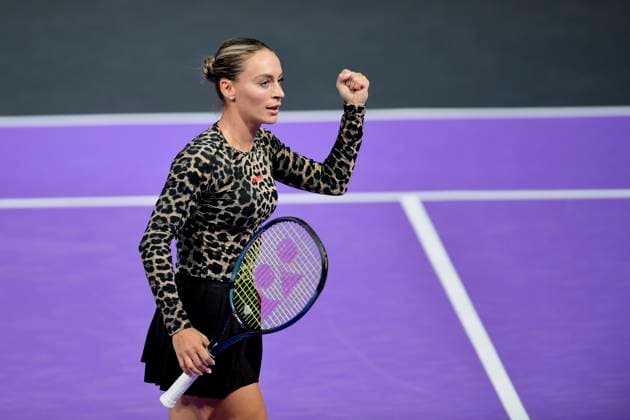 Alycia Parks v Ana Bogdan - Transylvania Open 2024 Round Of 32 Ana Bogdan of Romania in action during her game against Alycia Parks of USA At The Transylvania Open 2024 Round Of 32 Women s WTA, Tennis Damen 250 Tournament In Cluj-Napoca, Romania, On February 5, 2024. Cluj-Napoca Romania  Copyright: xAlexxNicodimx originalFilename:nicodim-notitle240205_npVq7.jpg