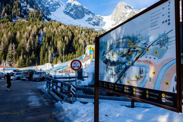 2026 Winter Olympics Venues - Anterselva (Sudtirol Arena) A view of the Arena Alto Adige (Südtirol Arena) in Rasun Anterselva, in the province of Bolzano, Italy, on February 5, 2024. The Südtirol Arena has hosted several World Cup races and two World Championships since 1975. The first Olympic Biathlon competition of the 2026 Winter Olympics Games will be held there on February 8, 2026, with a gold medal to be awarded immediately in the Mixed Relay. Rasun Anterselva Italy  Copyright: xManuelxRomanox originalFilename:romano-2026wint240205_np6Bi.jpg