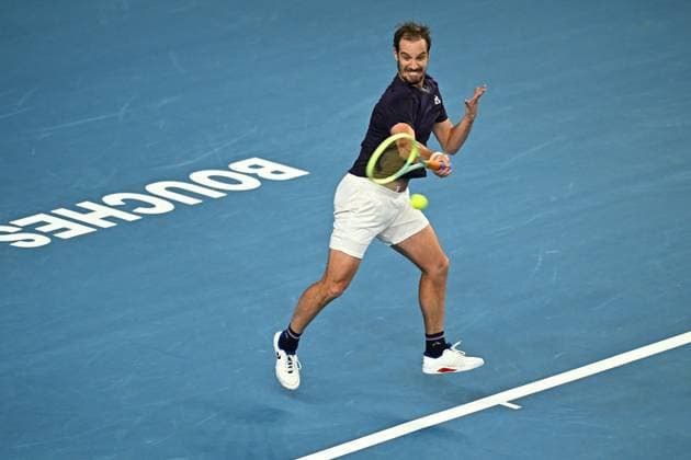 Open 13 Provence - Marseille Richard Gasquet (FRA) during his round match at the Open 13 Provence in Marseille, on February, 5, 2024. Photo by Corinne Dubreuil ABACAPRESS.COM Marseille France  Copyright: xDubreuilxCorinne ABACAx