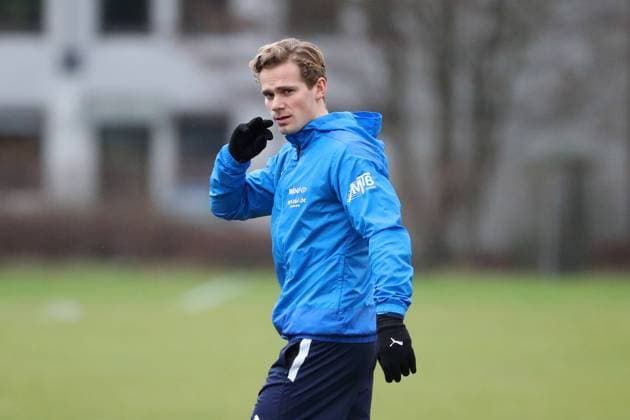 Braunschweig Training Braunschweig, 06.02.2024, FUßBALL - Eintracht Braunschweig, 2. BL, Saison 2023 24, Training, Hampus Finndell (Eintracht Braunschweig) Braunschweig
