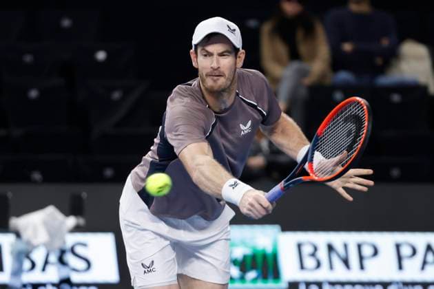 TENNIS OPEN 13 PHOTOPQR LA PROVENCE PENNANT Franck ; Marseille ; 06 02 2024 ; Tennis : OPEN 13 Provence 2024 au Palais des sports de Marseille Match Tomas MACHAC (CZE) vs Andy MURRAY (GBR) (photo) ATP, Tennis Herren Open 13 in Marseille, on February 06, 2024 Marseille Marseille France  Copyright: xPHOTOPQR LAxPROVENCE MAXPPPxPENNANTxFranckx 20240206PVL0596 20240206PVL0596