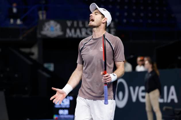 TENNIS OPEN 13 PHOTOPQR LA PROVENCE PENNANT Franck ; Marseille ; 06 02 2024 ; Tennis : OPEN 13 Provence 2024 au Palais des sports de Marseille Match Tomas MACHAC (CZE) vs Andy MURRAY (GBR) (photo) ATP, Tennis Herren Open 13 in Marseille, on February 06, 2024 Marseille Marseille France  Copyright: xPHOTOPQR LAxPROVENCE MAXPPPxPENNANTxFranckx 20240206PVL0603 20240206PVL0603