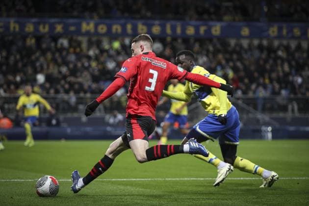 TRUFFERT ADRIEN 3 FOOTBALL : Fc Sochaux vs Rennes - Coupe De France - 06 02 2024 ElyxandroCegarra Panoramic 