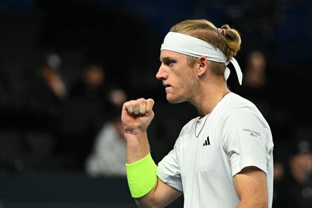 Open 13 Provence - Marseille Alejandro Davidovich Fokina (ESP) during his first round match at the Open 13 Provence in Marseille, south of France on February, 6, 2024. Photo by Corinne Dubreuil ABACAPRESS.COM Marseille France  Copyright: xDubreuilxCorinne ABACAx