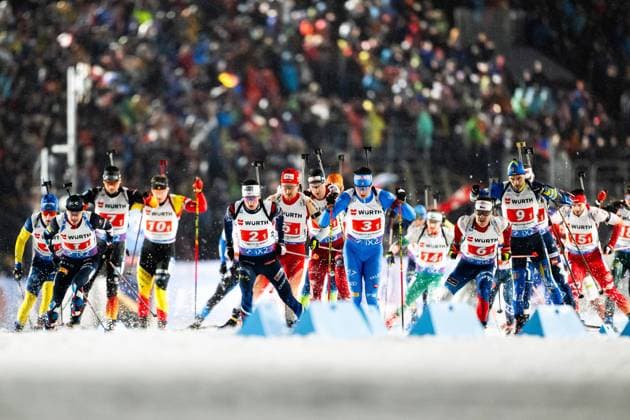 Bilder des Jahres 2024, Sport 02 Feburar Sport Themen der Woche KW06 Sport Bilder des Tages 240207 The start of the mixed relay during the IBU Biathlon World Championships on February 7, 2024 in Nove Mesto na Morave. Photo: Petter Arvidson BILDBYRAN kod PA PA0751 mixedstafett mixstafett mixed relay bbeng skidskytte biathlon skiskyting skidskytte-vm vm ibu world championships biathlon world championships *** 240207 The start of the mixed relay during the IBU Biathlon World Championships on February 7, 2024 in Nove Mesto na Morave Photo Petter Arvidson BILDBYRAN kod PA PA0751 mixedstafett mixstafett mixed relay bbeng biathlon biathlon biathlon biathlon biathlon vm vm ibu world championships biathlon world championships  Copyright: PETTERxARVIDSON BB240207PA068
