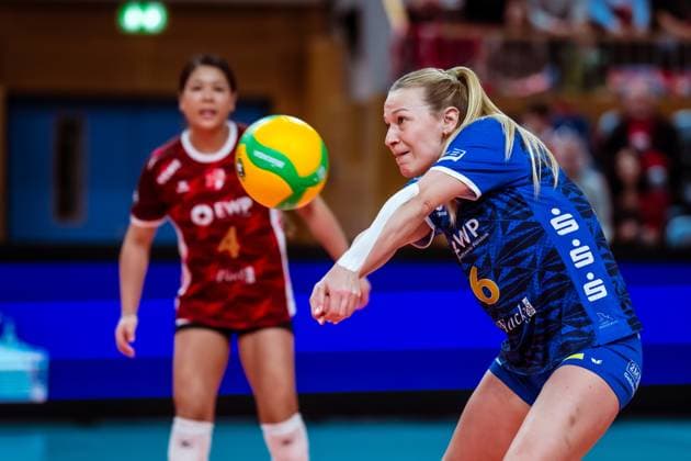 CEV Champions League SC Potsdam - Allianz MTV Stuttgart; 07.02.2024 CEV Champions League SC Potsdam - Allianz MTV Stuttgart; 07.02.2024 Copyright: xBEAUTIFULxSPORTS NicolxMarschallx