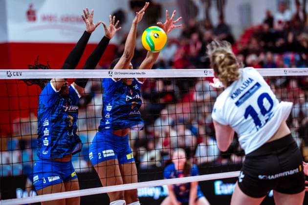 CEV Champions League SC Potsdam - Allianz MTV Stuttgart; 07.02.2024 CEV Champions League SC Potsdam - Allianz MTV Stuttgart; 07.02.2024 Copyright: xBEAUTIFULxSPORTS NicolxMarschallx