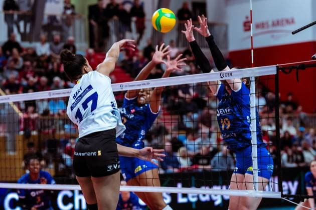 Sport Bilder des Tages CEV Champions League SC Potsdam - Allianz MTV Stuttgart; 07.02.2024 CEV Champions League SC Potsdam - Allianz MTV Stuttgart; 07.02.2024 Copyright: xBEAUTIFULxSPORTS NicolxMarschallx