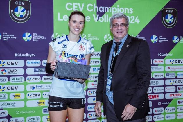CEV Champions League SC Potsdam - Allianz MTV Stuttgart; 07.02.2024 CEV Champions League SC Potsdam - Allianz MTV Stuttgart; 07.02.2024 Copyright: xBEAUTIFULxSPORTS NicolxMarschallx