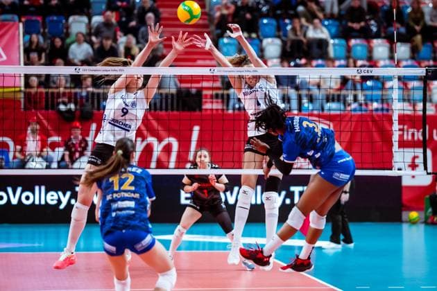 CEV Champions League SC Potsdam - Allianz MTV Stuttgart; 07.02.2024 CEV Champions League SC Potsdam - Allianz MTV Stuttgart; 07.02.2024 Copyright: xBEAUTIFULxSPORTS NicolxMarschallx