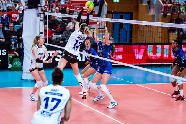 CEV Champions League SC Potsdam - Allianz MTV Stuttgart; 07.02.2024 CEV Champions League SC Potsdam - Allianz MTV Stuttgart; 07.02.2024 Copyright: xBEAUTIFULxSPORTS NicolxMarschallx