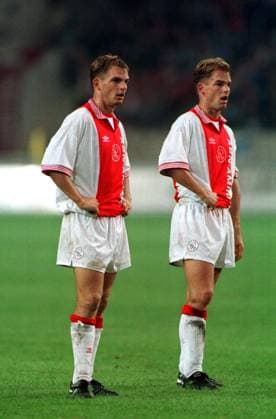Onderwerp Subject: Ajax PTT - Telecompetitie Club Team Country: Ajax Seizoen Season: 1998 1999 FOTO PHOTO: Ajax s Ronald (L) and Frank (R) DE BOER Trefwoorden Keywords: P 01 %14,9 $10 AMSTERDAM NLD Content not available for redistribution in The Netherlands directly or indirectly through any third parties. Copyright: xBSRxAgencyx PTT - Telecompetitie Club Team Country: Ajax Seizoen Season: 1998 1999 FOTO PHOTO: Ajax s Ronald (L) and Frank (R) DE BOER Trefwoorden Keywords: P 01 %14,9 $10 AMSTERDAM NLD Content not available for redistribution in The Netherlands directly or indirectly through any third parties. Copyright: xCorxMooijx xPUx xBSRxAgencyx 991020658 EDITORIAL USE ONLY