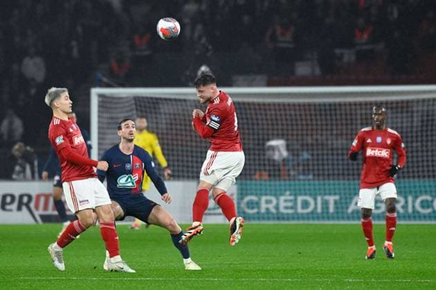 H MAGNETTI ( 8 - Brest ) during the French Cup match between Paris Saint Germain and Stade Brestois 29 at Parc des Princes on February 07, 2024 in Paris, France. ( Photo by federico pestellini panoramic ) - FOOTBALL : PSG vs Brest - Coupe de France - 07 02 2024 FedericoPestellini Panoramic 