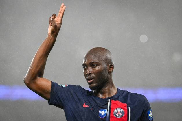 February 7, 2024, Paris, France, France: Danilo PEREIRA of PSG celebrates his goal during the French Cup match between Paris Saint-Germain (PSG) and Stade Brestois (Brest) at Parc des Princes Stadium on February 07, 2024 in Paris, France. Paris France - ZUMAm308 20240207_zsp_m308_005 Copyright: xMatthieuxMirvillex