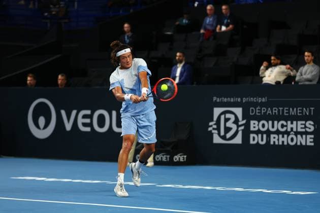 ZHIZHEN ZHANG - KAREN KHACHANOV Fred SportPixPress MAXPPP ; MARSEILLLE ; 09 02 2024 ; ATP, Tennis Herren 250 OPEN 13 PROVENCE J5 zhang (zhizhen) - (chn)