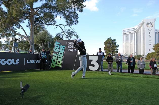 LAS VEGAS, NV - FEBRUARY 09: Talor GOOCH of Smash GC tees off during the LIV Golf League tournament on February 09, 2024 at the Las Vegas Country Club in Las Vegas, NV. (Photo by Matthew Bolt Icon Sportswire) GOLF: FEB 09 LIV Golf League Las Vegas EDITORIAL USE ONLY Icon240209191982