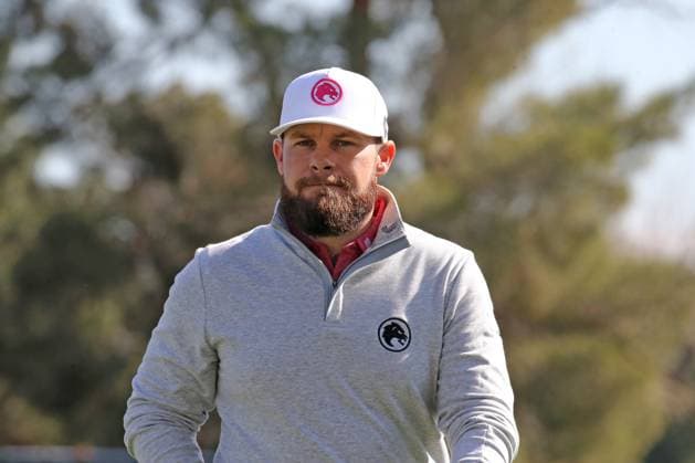 LAS VEGAS, NV - FEBRUARY 09: Tyrrell Hatton of Legion XIII GC during the LIV Golf League tournament on February 09, 2024 at the Las Vegas Country Club in Las Vegas, NV. (Photo by Matthew Bolt Icon Sportswire) GOLF: FEB 09 LIV Golf League Las Vegas EDITORIAL USE ONLY Icon240209192398